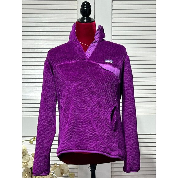 Patagonia Sweaters - Patagonia Womens Purple Re-Tool Snap T Fleece Polartec Thermal Pullover Sz M 305